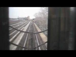 MTA D train Manhattan - Brooklyn via Manhattan Bridge NYC