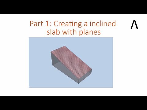 Reinforcement of a Ramp - Part 1: Creating a inclined Slab with Planes