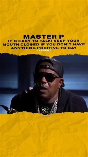 @masterp it’s easy to talk! Keep your mouth closed if you don’t have anything positive to say. #masterp 🎥 @drinkchamps | VSG entertainment