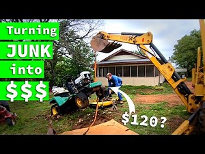 Can I make $400 parting out free junked lawn mowers this week? | Garage Story