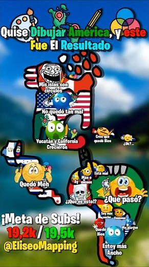Quise Dibujar América, Y Este Fue El Resultado 🎨🌎 #geographythroughmaps #mapping #maps #mapguide