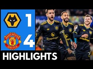 Manchester United Vs Wolves (4-1) Match Highlights |Mbeumo, Bruno Fernandes, Mount GOAL vs Wolves