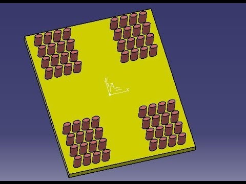 Simplified representation in rectangular pattern option in CATIA V5
