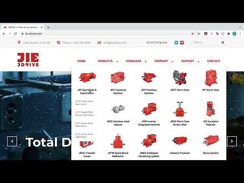 Gearbox & Gearmotor: How to Download a 3D CAD Model from JIE Drives USA