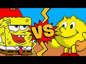 M.U.G.E.N Battles | SpongeBob SquarePants vs Pac-Man