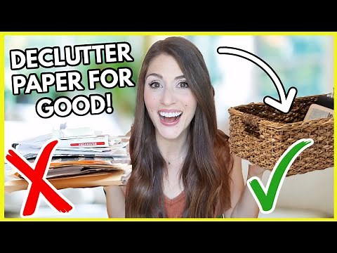 END YOUR PAPER CLUTTER (No More Piles!!) This Simple Method Finally Decluttered All My Paper