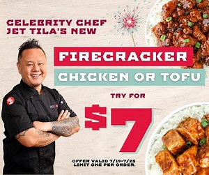 Get ready for a HOT deal on our NEW Firecracker Chicken and Tofu dishes. 🔥 With this poppin’ deal, why not try both? Order online or on the app with the promo code [7Fire]. | Pei Wei Asian Kitchen