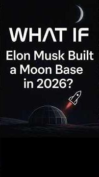 What If Elon Musk Built a Moon Base in 2026? 🌕🚀 #whatif #elonmusk #moon #space #hypothetical