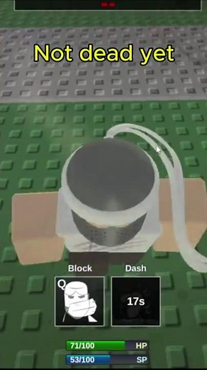 Not dead yet #dieofdeath #roblox #shorts