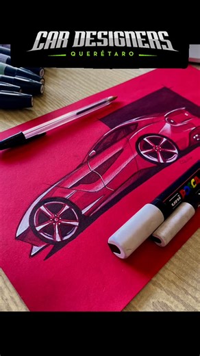 Enrique Cruz | Car Designer on Instagram: "🎥 Turbo sketch de un Ferrari realizado en clase!! ✍🏻 . #diseñoautomotriz #cardesign #autosketch #designprocess #sketchingcars #sketchingcars #diseñodeautos"