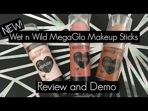 Wet n Wild MegaGlo Makeup Sticks - Review and Demo