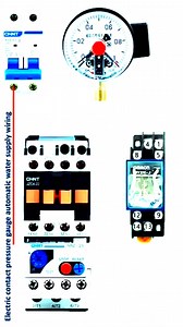ELECTRIC CONTACT PRESSURE GUAGE AUTOMATIC WATER SUPPLY WIRING | Rashid Khan