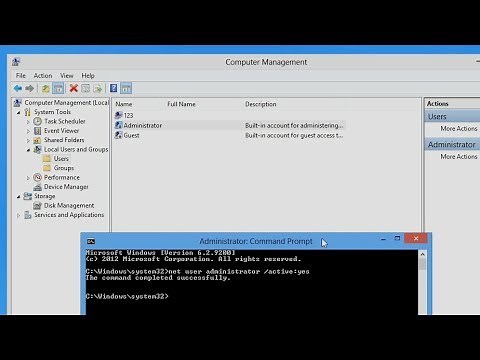 How to Activate Administrator account via Command Prompt in Windows 8