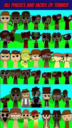Incredibox Sprunki All Phases And Mods Of Tunner #incredibox #sprunkimod #gaming #gameplay #shorts