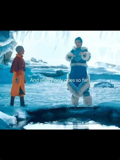 Aang and Katara from the live action #avatarthelastairbender #avatar #edit #netflix #aang #katara