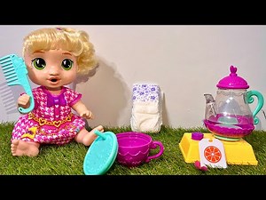 Baby Alive Pretend Play Toys | Satisfying Unboxing Baby Alive Changing Diaper and Tea Pot | ASMR