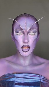 someone said I look like Randall from Monster’s Inc 😂 #makeupartist #halloweenmakeup #alienmakeup #halloweencostume #makeuptransformation #makeupideas | Makeup by Katie