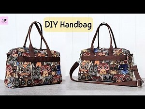 Sew Handbag Tutorial | Sewing Handbag With Zipper