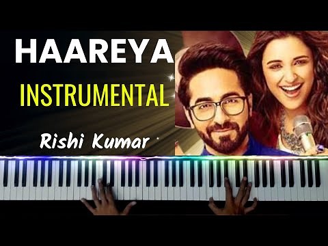 Haareya Piano Instrumental | Karaoke With Lyrics | Arijit Singh | Notes | Hindi Song Keyboard