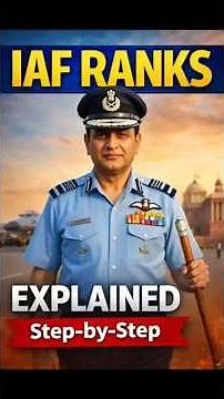 Indian Air Force Ranks Explained 🔥 Lowest to Highest | IAF