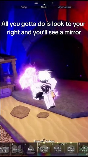 How to get out of Crystal Cove in Fisch!!