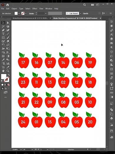Crea Secuencias de Números en Illustrator Fácilmente
