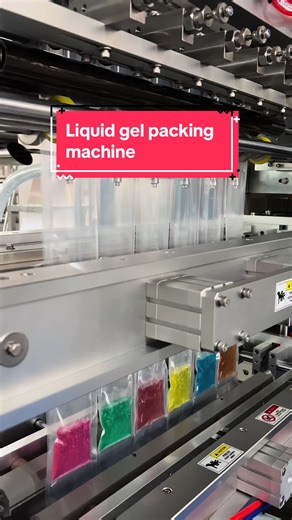 Sachet liquid gel packaging machine, fully customizable, including bag shape, weight, number of rows.#packing #fillingmachine