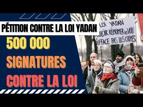 Over 600,000 signatures against the Yadan law