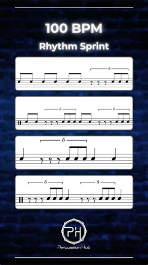 Snare Drum Sight Reading at 100 BPM ⚡ | Fast, Fun & Focused Rhythm Workout