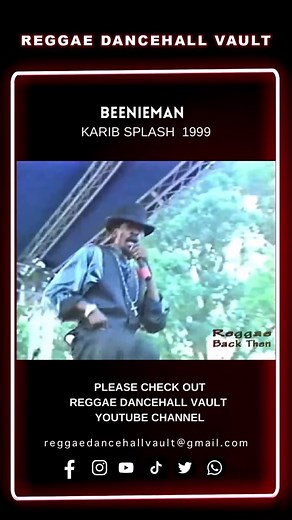 The great Beenieman in war mode at Karib Splash 1999 🔥🔥🔥🔥🔥 #reggae #dancehall #dancehallmusic #reggaemusic #soundsystem #jamaica #dancehallreggae #rootsreggae #riddim #reggae-singer #loversrock #jamaicanmusic #80sdancehall #90sdancehall #oldschool #reggaelovers #beenieman #nyc