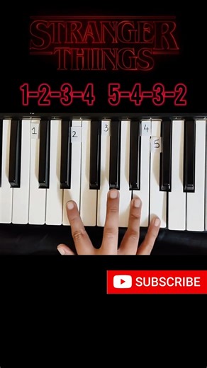 Stranger Things Theme Piano Tutorial #shorts #youtubeshorts