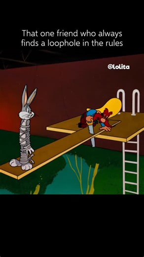 quail. on Instagram: "Looney Tunes (1930-1969) Bugs Bunny's famous line about never studying law was actually a witty nod to the creative freedom of the animators who often ignored real-world physics to enhance the slapstick comedy. This specific scene became a textbook example ofcartoon logic," where the characters' awareness of their own animated world allowed for more imaginative and rule-breaking humor that set the tone for the entire series. Yosemite Sam was originally created to be a more 