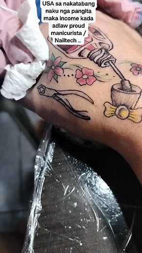 Nailtech tattoo small raman jud ta na kaso way open print ta hanan ang tattoo artist nalang nag gama ana ok ra kay nice man pod.. #nailsnailsnails #nailstattoo #bagyongtinotattoo | Rowena Pepito Rosaciña