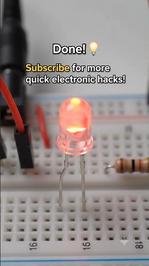 Simple 12V LED Blinker Circuit Tutorial #shorts #diy #engineering