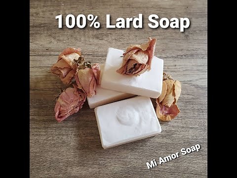 100% lard soap-beginner soap making