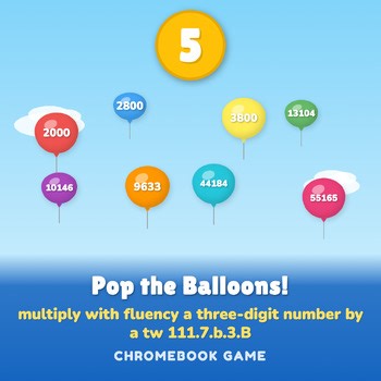 5th Grade Division Facts Math Game | Self-Checking Math Game