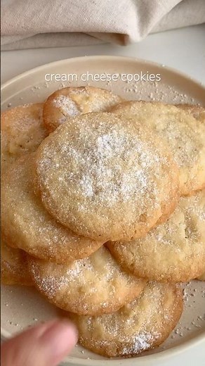 4 ingredient cream cheese cookies 🤍