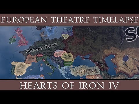 Hearts of Iron 4: European Theatre Timelapse (1939-1946)