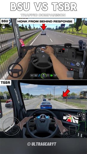 which game traffic is more smart?🧐👀 Truck simulator big rigs vs bus simulator ultimate
