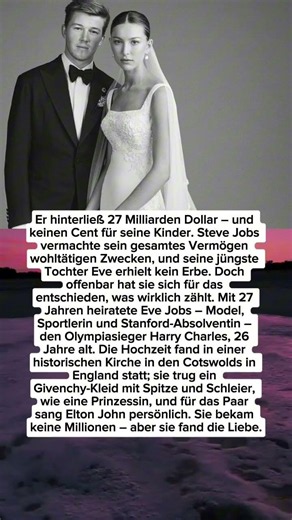 Steve Jobs’ Tochter Eve heiratet Olympiasieger – und wählt die Liebe statt des Erbes ❤️