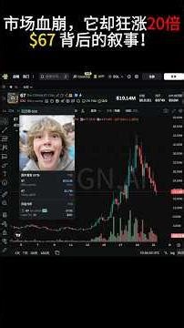 市场血崩，它却狂涨20倍。$67 背后的叙事！#crypto #blockchain #67