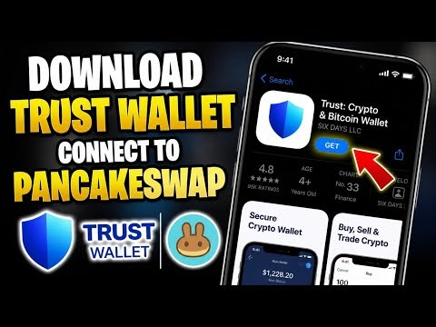 How to download Trust Wallet to connect to PancakeSwap - Easy Tutorial