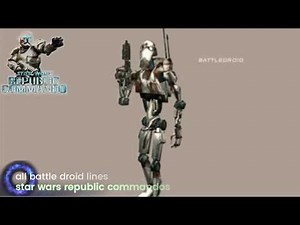 STAR WARS REPUBLIC Commandos ALL BATTLE DROID VOICE LINES