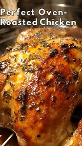 🔥 Perfectly Juicy Oven-Roasted Chicken Golden, crispy skin. Juicy, flavorful meat. This classic oven-roasted chicken is simple, comforting, and always impressive—made with everyday ingredients and minimal effort. Servings: 4–6 🧾 Ingredients 1 whole chicken (4–5 lbs) 3 tbsp olive oil or melted butter 1½ tsp kosher salt 1 tsp black pepper 1 tsp paprika 1 tsp dried thyme or Italian seasoning 3 cloves garlic, minced Optional: lemon halves or fresh herbs (thyme, rosemary) 👩‍🍳 Instructions Preheat