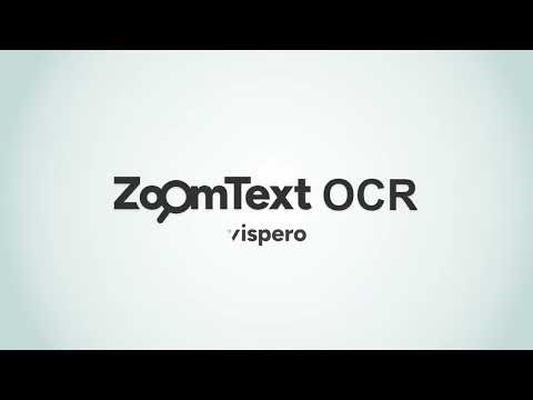 Introducing ZoomText OCR