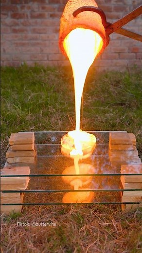 Lava Vs Glass 😱 #experiment #satisfying