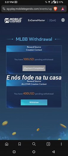 Subbmited Thank you moontoon 😍 #MLBB #mlbbcreator #MLBBALLSTAR #exgamemaster | ExGameMaster