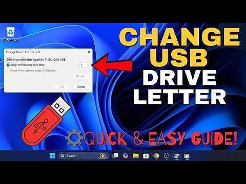 How to Change USB Flash Drive Letter in Windows 11 (Quick & Easy!)
