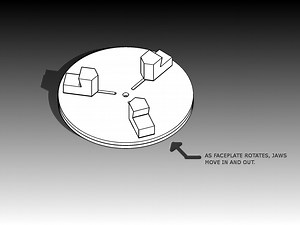 Longworth chuck with jaws