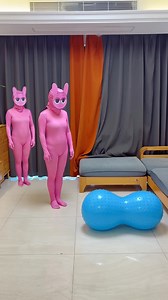 17K views · 57 reactions | funny Pinki riding a yoga ball loop | Railborn | Facebook